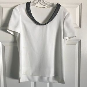 Elle Tahari white blouse